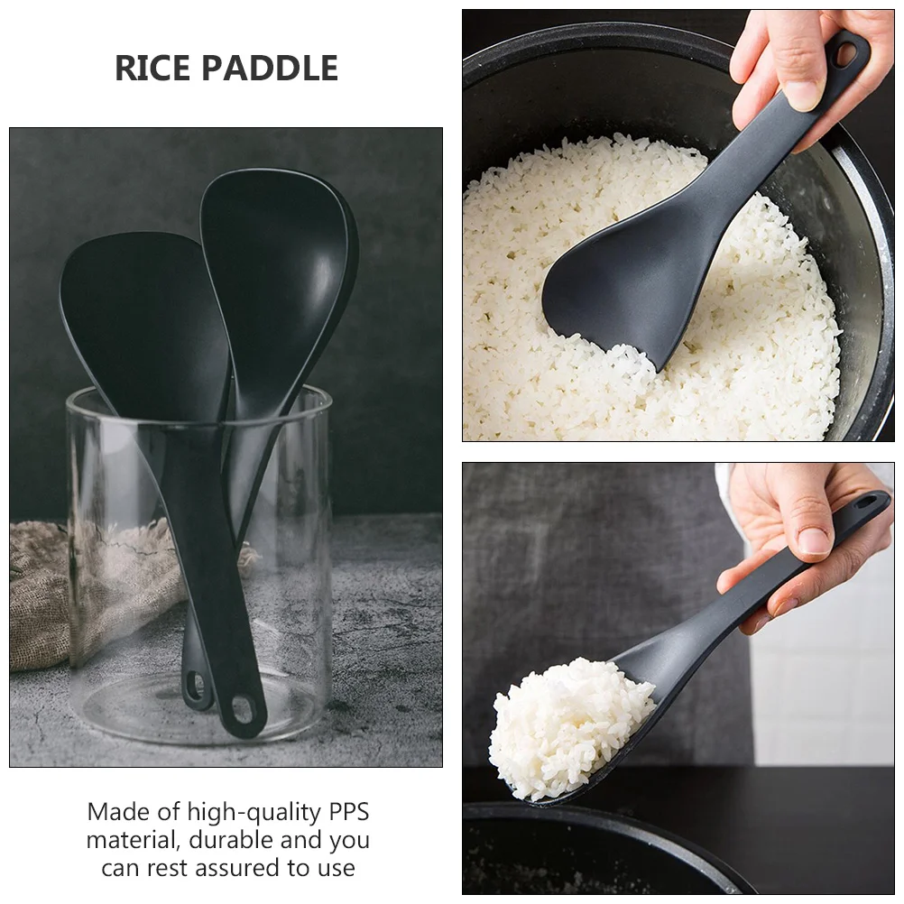 2pcs Soup Spoon Rice Paddle Large Size Kitchen Tool Plastic Cookware Serving Spoons Dining Utensils Bar Accessories plastic rice spoon