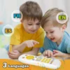 TV simulation remote control, children with music, English learning remote control, early education, puzzle, cognitive toys 6