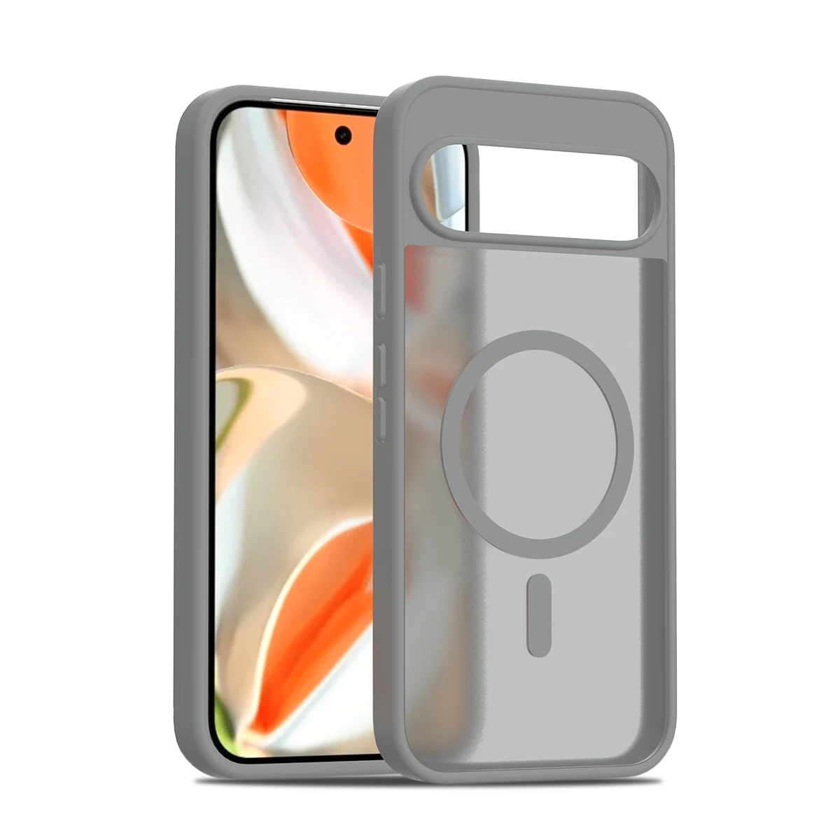 Magnetic Matte Translucent PC Shockproof Case with Magsafe Wireless Charging Compatibility