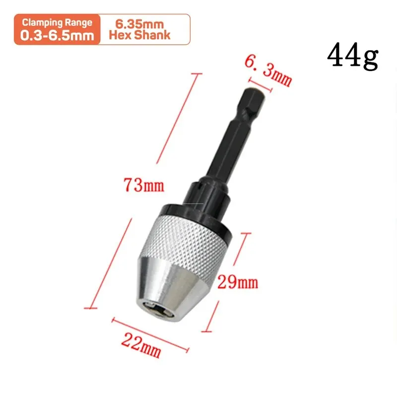 Self centering drill chuck set with durable metal body and easy grip