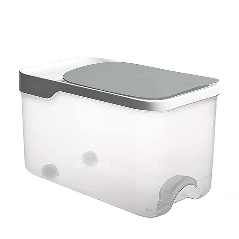 

Alipis Flatware Storage Box Rice Storage Container Airtight Rice Bucket 20 Lbs Cereals Storage Tank Dry Food Rice