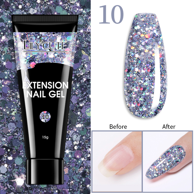 15ml Quick Extension UV Gel Polish Nails Semi Permanent Slip Solution Liquid For Manicure Nail Art Extension Design