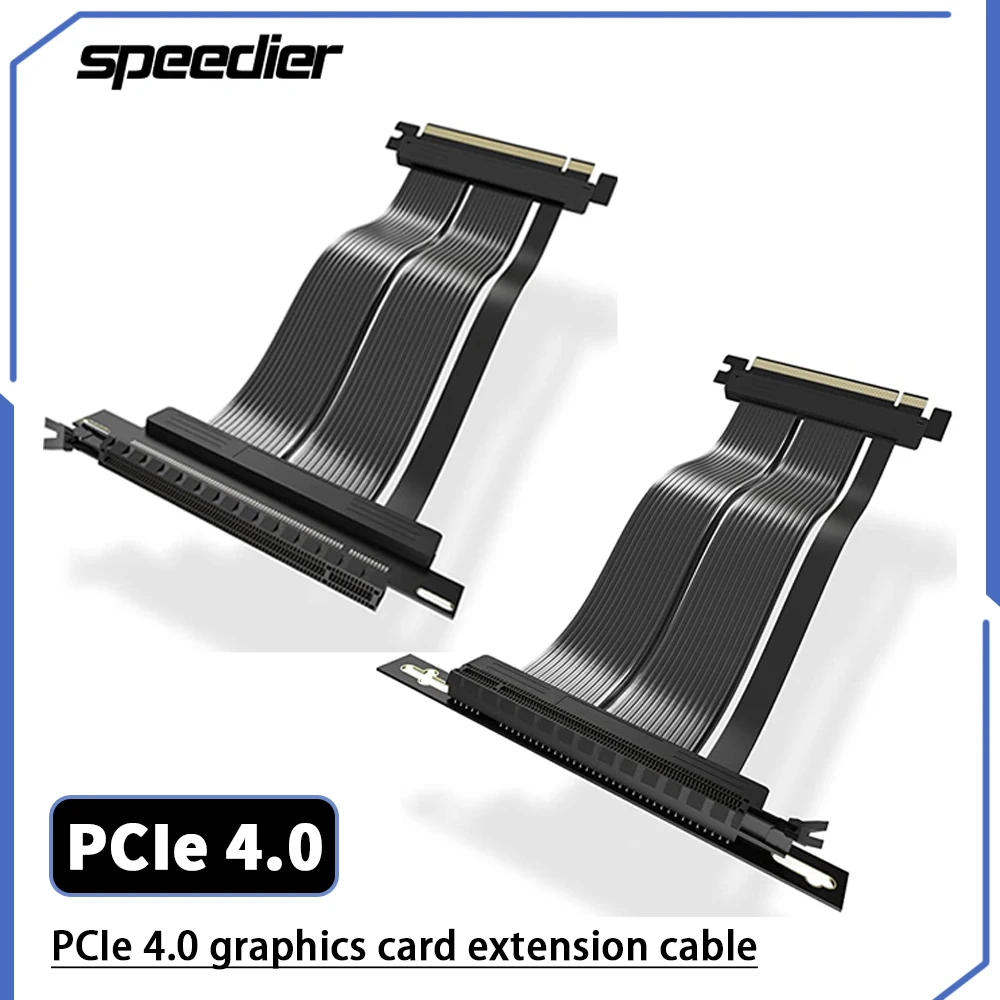 Pcie 4.0 16X Cavo Riser Ad Alta Velocità Porta Pci Express Scheda Di Estensione Gpu-Connettore Ad Angolo Retto Pci Express Gen4 Plug And Play