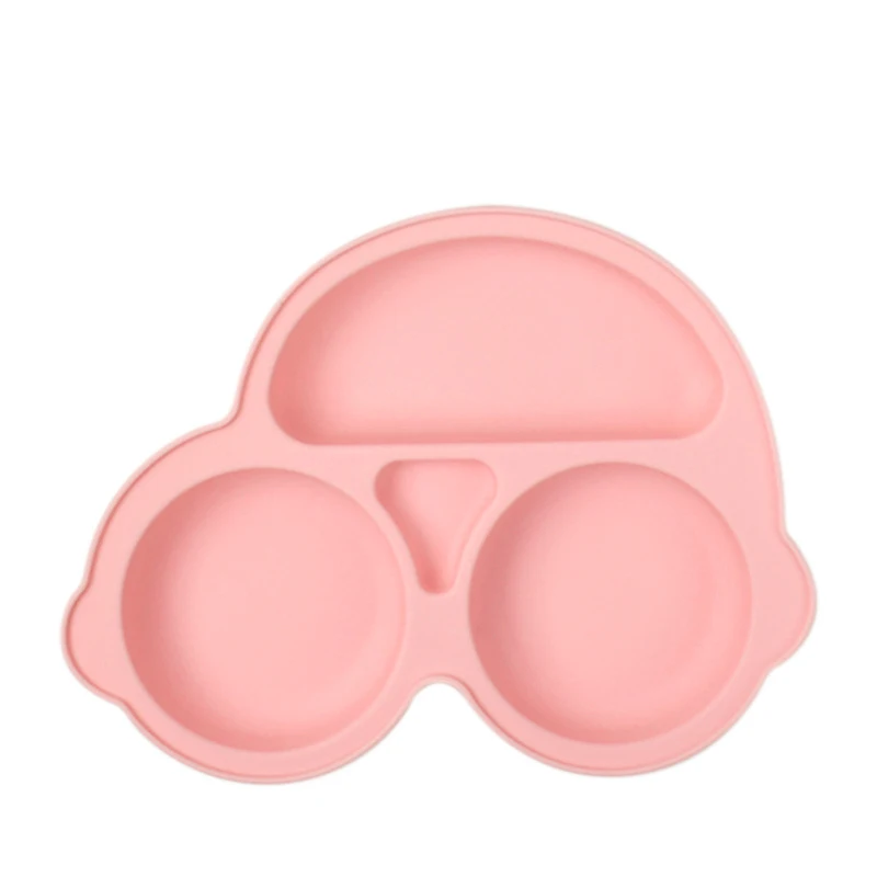 Silicone Dining Plate Baby Kids Feeding Plate Sucker Bowl Children Dishes Toddler Training Tableware BPA FREE