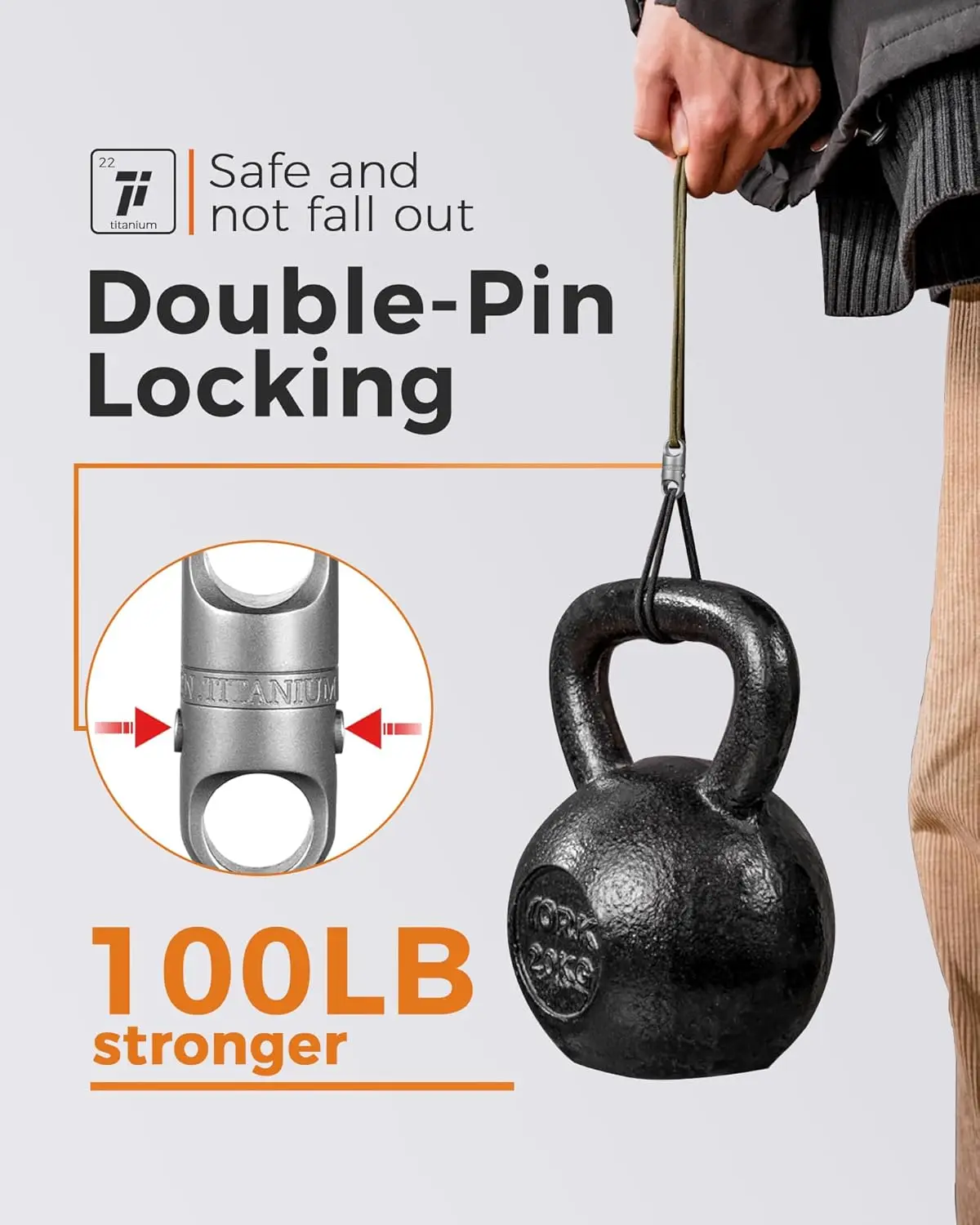 FEGVE Titanium Quick Release Magnetic Keychain Carabiner Clip Key Ring for Ourdoor Camping Security Lock Design