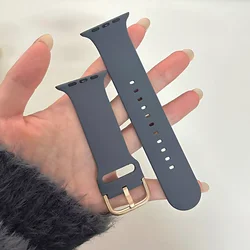 Enhanced Silicone Sport Strap for Smartwatch - Classic Design (06 Deep gray)