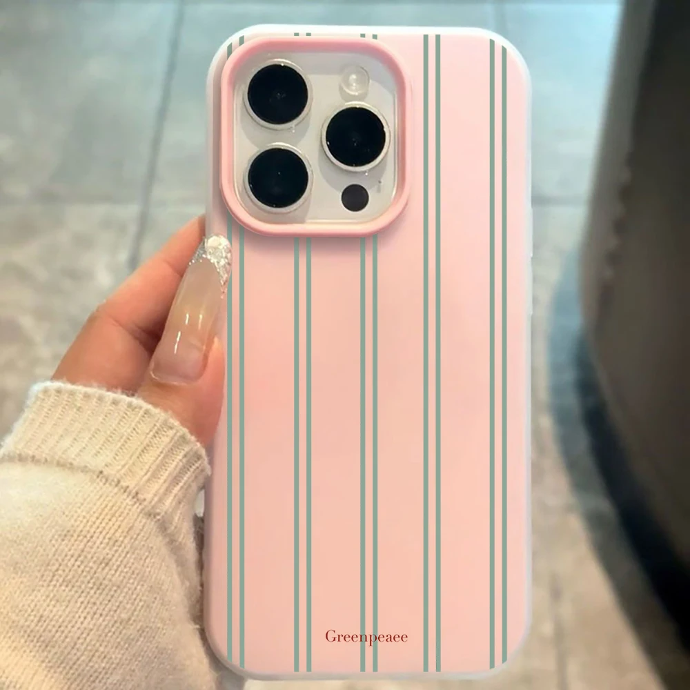Luxury Striped Pattern Soft Phone Case