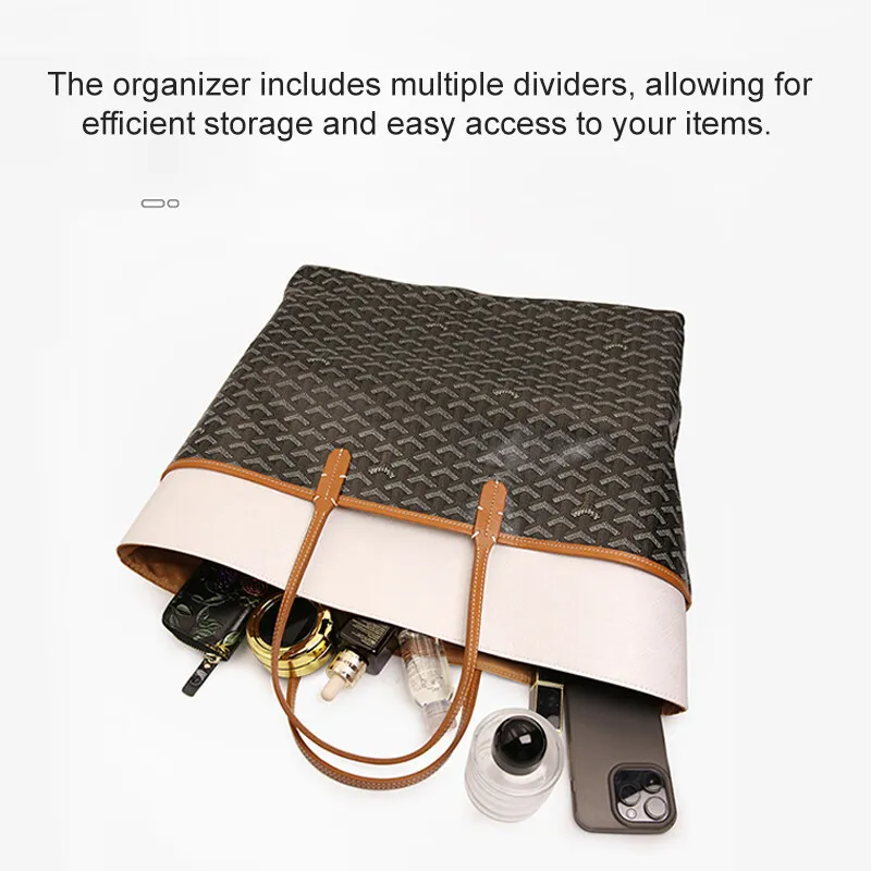EverToner Dupont Paper Purse Organizer Insert for Go-yard SAINT LOUIS Mini GM PM Tote Inside Storage Bag Insert Inner Makeup Bag storage bag makeup organizer cosmetic bag cosmetic storage bag makeup bag cosmetic case purse organizer insert
