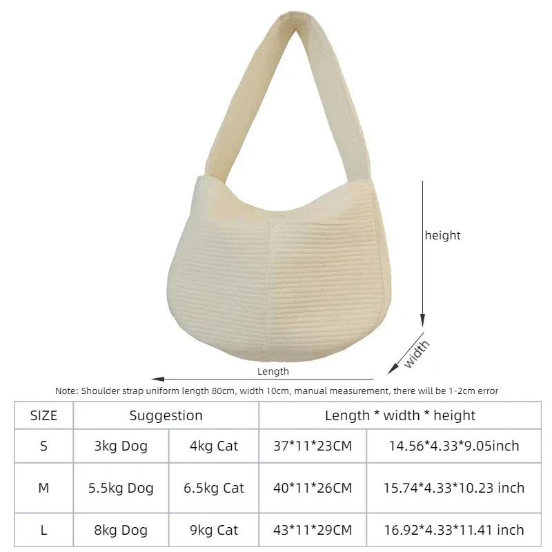 Cat Bag Portable Crossbody Breathable Cat Bag Pet Backpack Hand-held Canvas Crossbody Sling Comfort Tote Dog