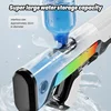 Fully Electric Shooting Burst Water Gun Toys, Summer Swimming Pool High-Pressure Strong Automatic Water Absorption Toy For Boys 4