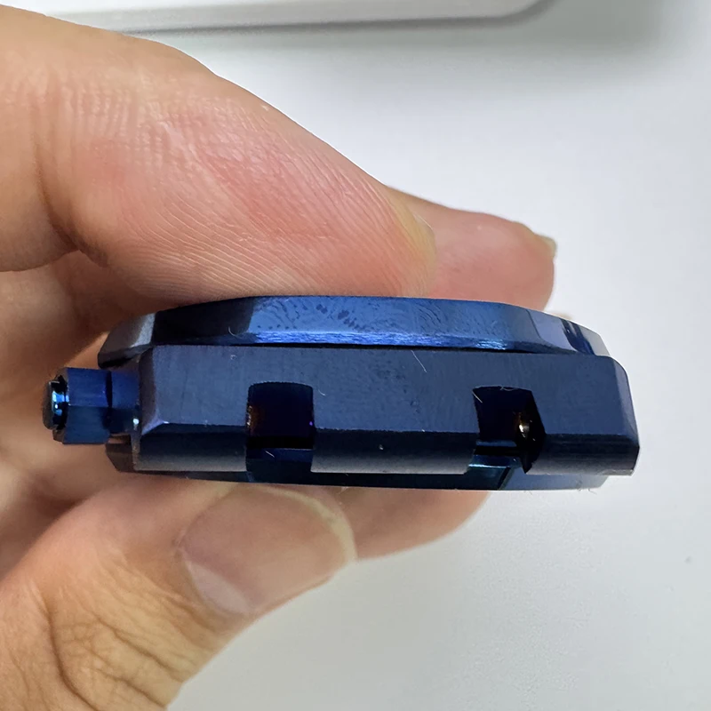 VK63 Gehäuse 41 mm hochwertiges 316L Edelstahl PVD blaues Saphirglas Uhrengehäuse passend für VK63 Quarzwerk Uhrenzubehör – Detail 8