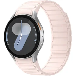 Magnetic Silicone Strap Bracelet - Watch 5 Pro 45mm (Pink)