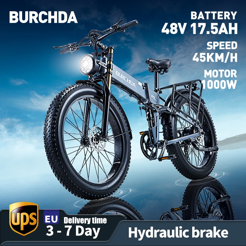 BURCHDA-Vélo Électrique Pliable R3 pour Adultes, VTT 26 Pouces, Batterie au  Lithium 48V, 14Ah, 800W, 45 Km/h - AliExpress