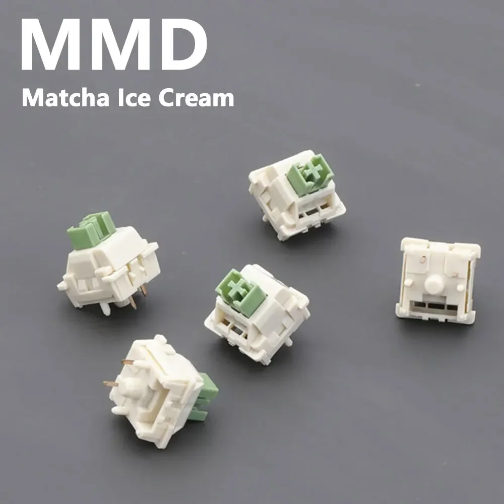 

MMD Matcha Ice Cream Switch Linear 5pins Mechanical Keyboard Switches fit Custom DIY Gaming Keyboard MX RGB Hot-Swap POM