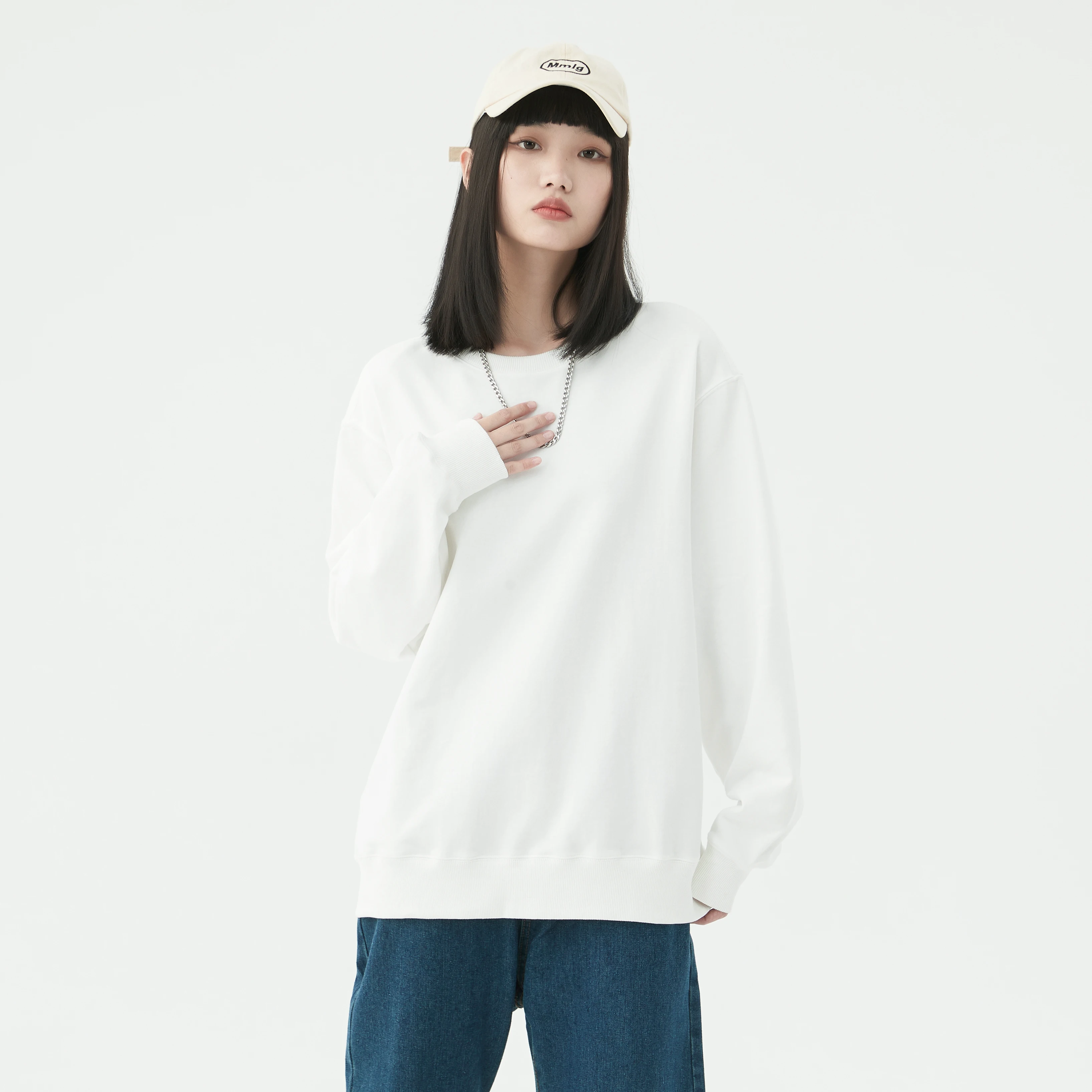 Summer High Quality 100% Cotton 300g  Sweatershirt Jumper Hoodie for Unisex with Custom Design BW001