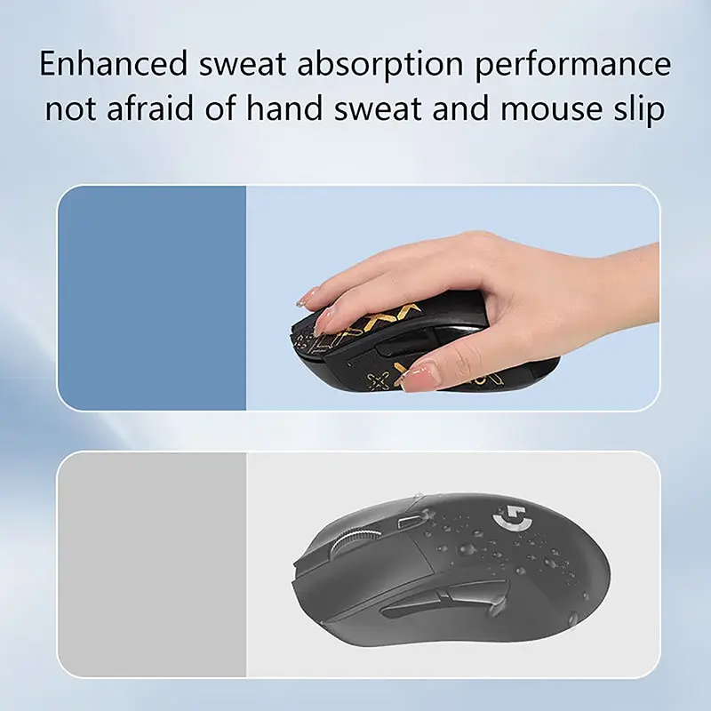 autocollants coordonnants faits la main pour bande coordonnante pour logitech peau de autocollant absorbant la sueur sans souris