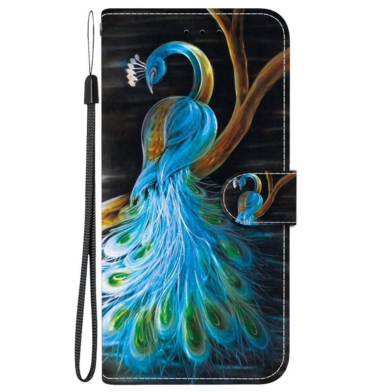 Elegant 3D Fashion Leather Magnetic Flip Wallet Phone Case with Artistic Design