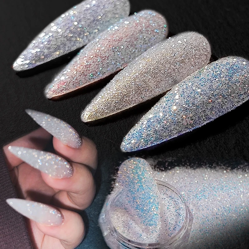Aurora Nail Glitter Powder Shinning Pigment Purple Blue Pearl Nail Dust DIY Accessories Manicure Sugar Effect Decorations