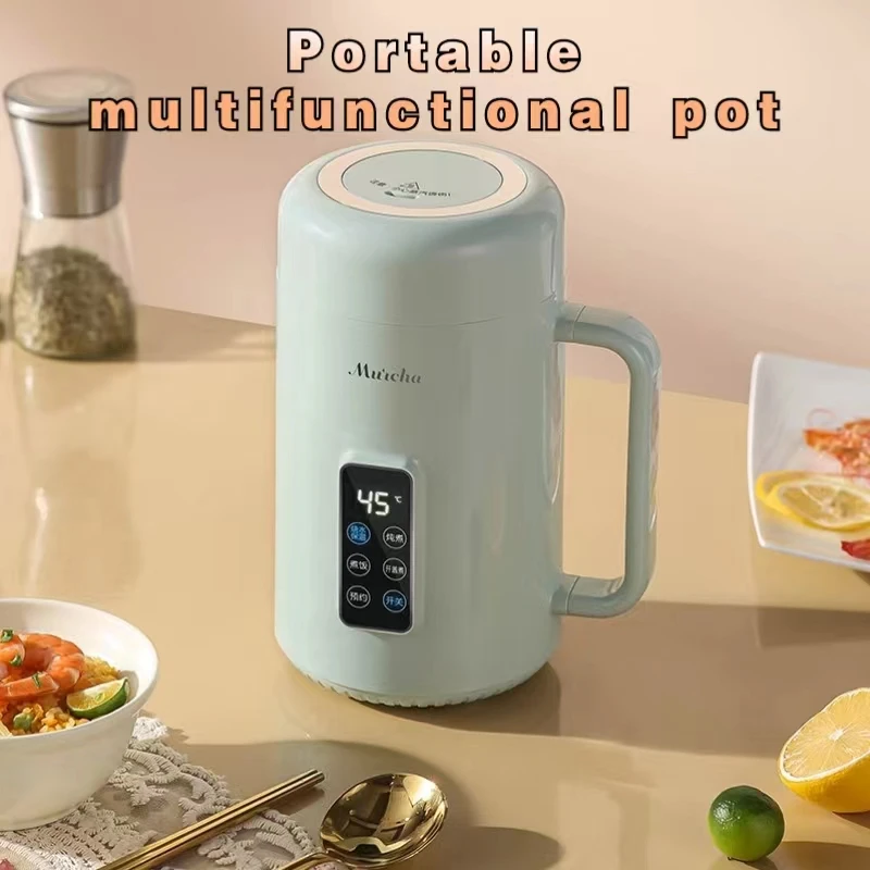 Small Portable Multifunctional Electric Kettle for Household Use, Mini 1L Office, Outdoor Travel Water Cup, Electric Stew Pot 2