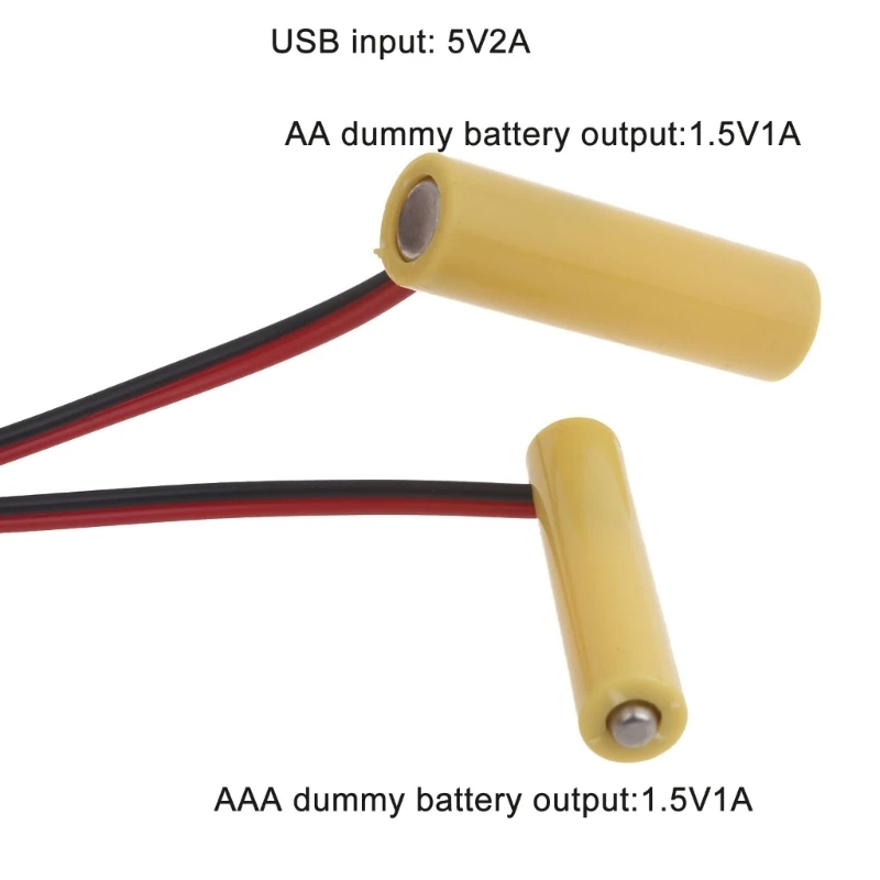배터리 제거기 USB to 1.5V LR6 AA+LR3 AAA 장난감 시계용 더미 배터리
