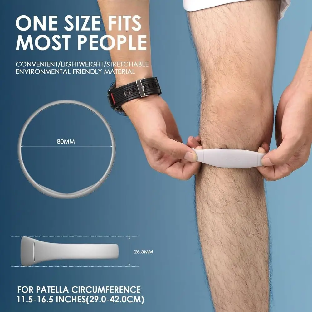 Portable Patella Tendon Knee Straps Flexible Patella Knee Strap Silicone Sports Support Band Pain Relief Support Brace