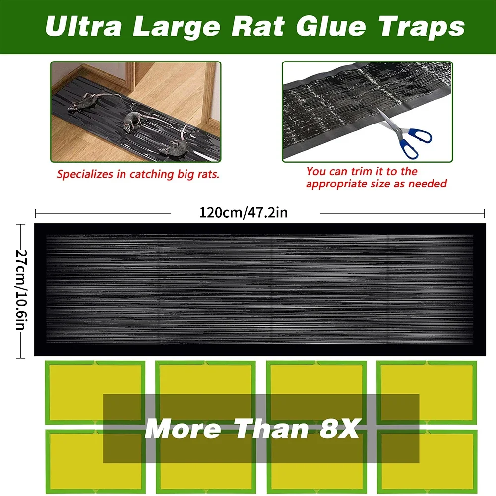 Mouse Trap 60/120CM High Effective Sticky Board Mat Catcher Pest Control