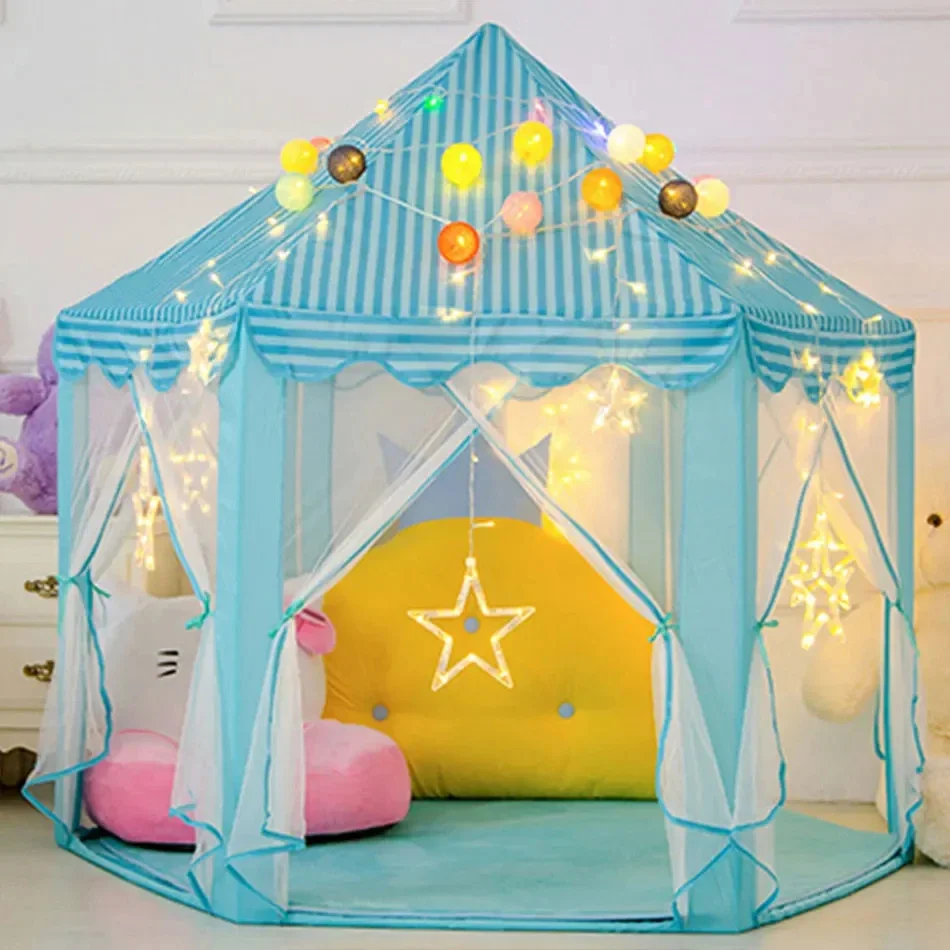 Children Toy Tent Portable Children's Tent Tent Toys For Girls Princess Castle Tipi Infantil Teepee Baby Christmas Gifts
