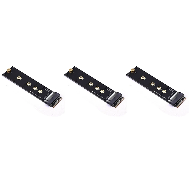 

3X M.2 A+E KEY Slot To M.2 NVME Adapter Card NGFF To KEY-M Expansion Card Nvme PCI Express SSD Port Expansion Adapter