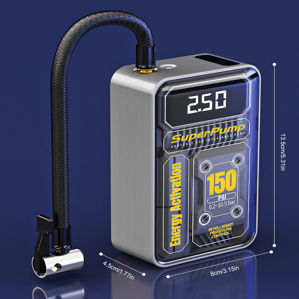 Compresseur D'air Portable Sans Fil Pour Pneus De Voiture, Pompe à Air