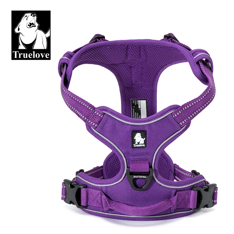 

Truelove Dog Harness No Pull Pet Harness Adjustable Soft Padded Dog Vest Reflective No Choke Pet Vest Easy Control Handle H5651