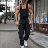 INCERUN 2024 American Style Bodysuits Summer New Men Cargo Rompers Casual Stylish Male Sexy Solid Shoulder Strap Jumpsuits S-5XL 1