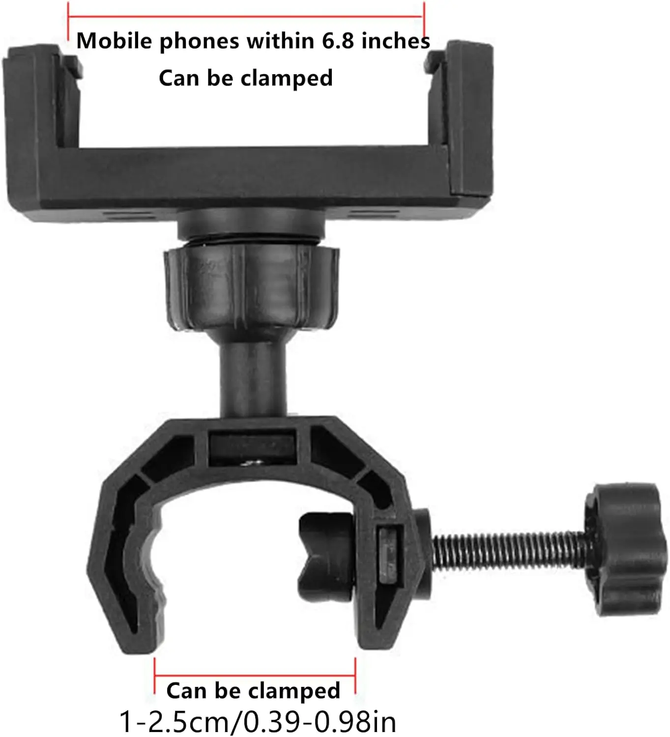 Rotating Phone Tripod Stand with Microphone Holder for Live Streaming and Video Recording