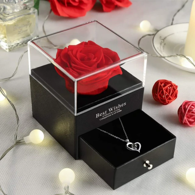 Cadeau de fête d'anniversaire pour petite amie, bijoux spinaux, boîte rose,  cadeau de Noël, cadeaux pour femmes, cadeau de demoiselle d'honneur, faveur  de fête - AliExpress