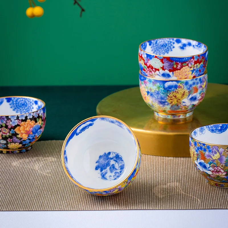 Unusual Aesthetic Jingdezhen Porcelain Ceramic Tea Cup Teeware Teware Handmade Mug Glaze For Puer Kung Fu Oolong Tieguanyin