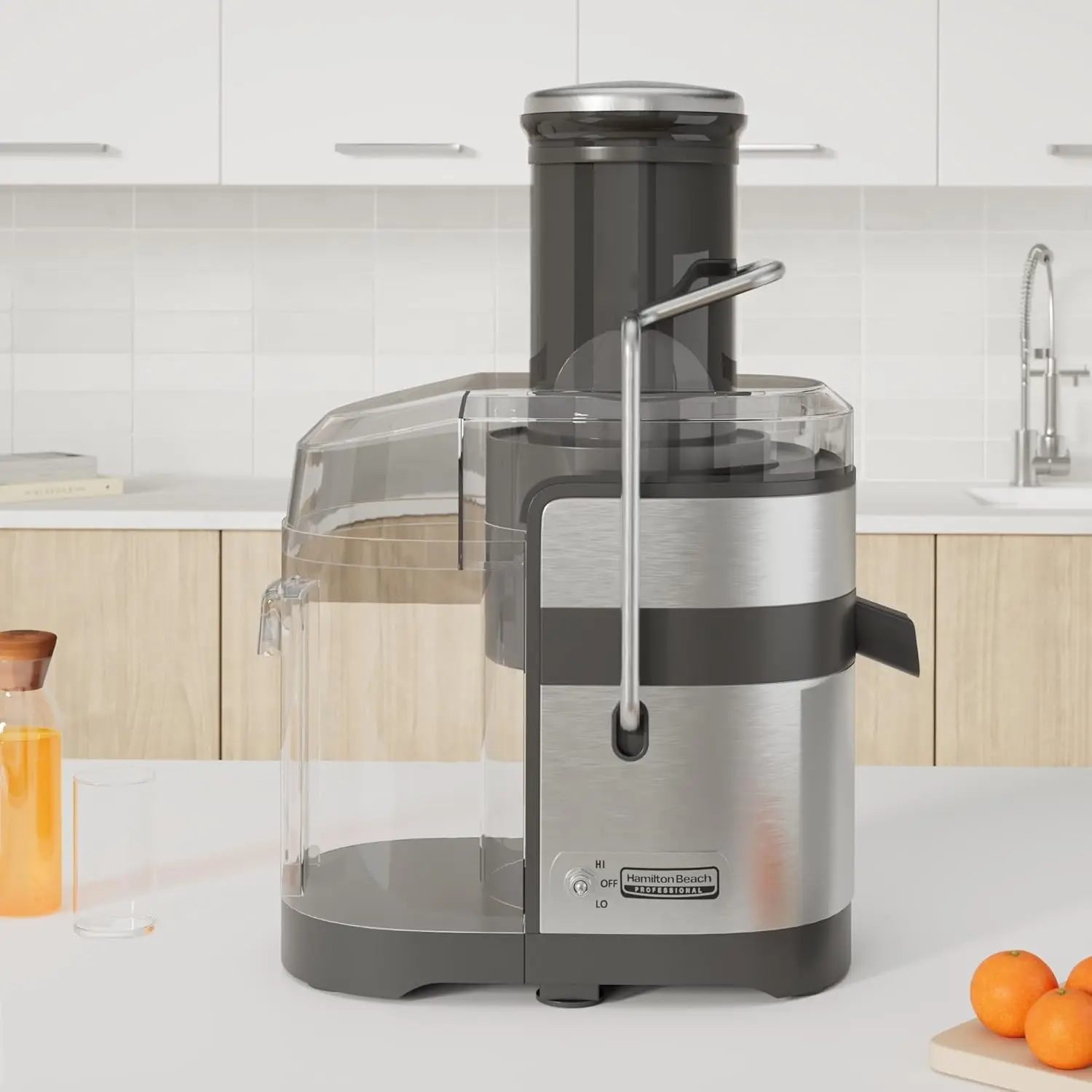 Beach Professional Juicer Machine, Centrifugal Extractor, with 3.5” Super Chute for Whole Fruits and Vegetables, 1100 W 2