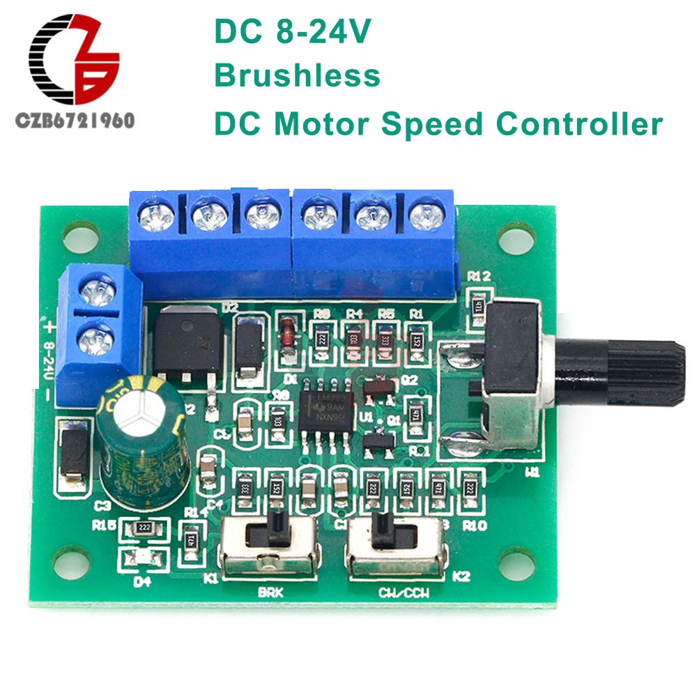 8-24V-Brushless-DC-Motor-Speed-Controller-Driver-PWM-Speed-Control ...