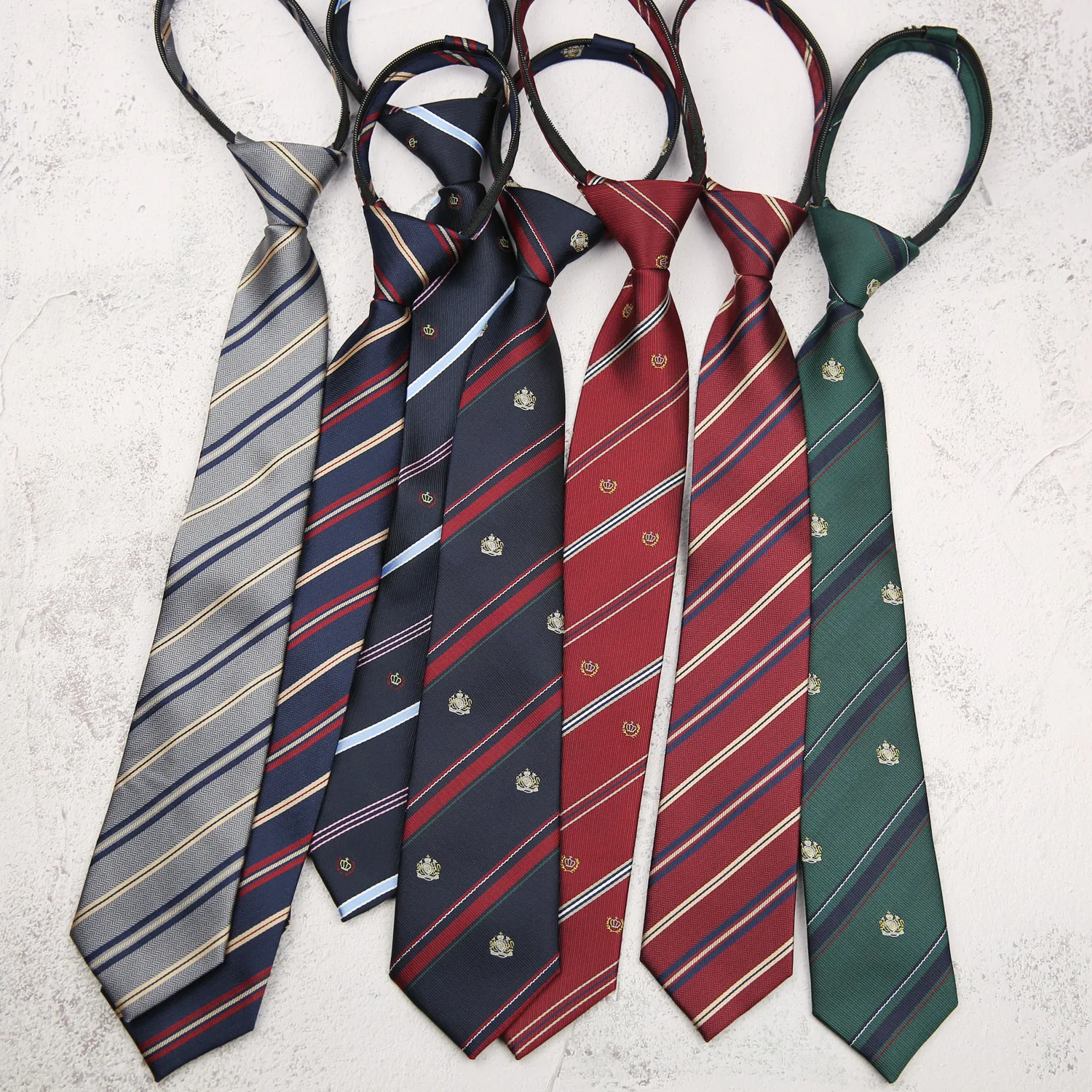 Woven Necktie For Men Women Striped Lazy 7cm