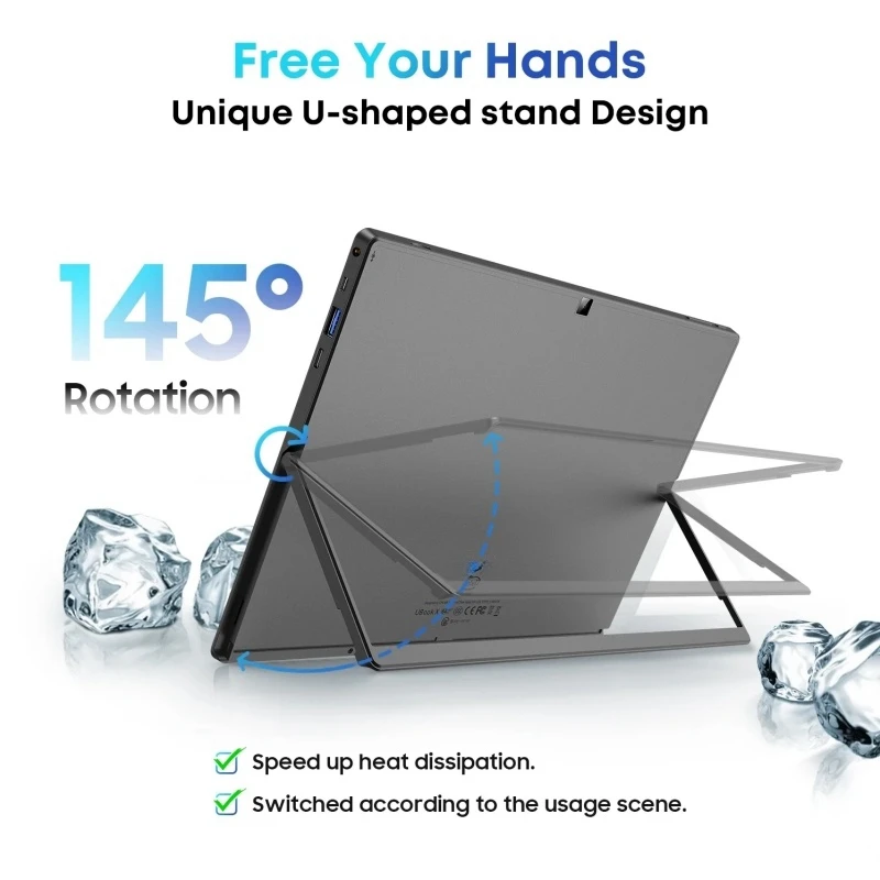 CWI535 UBook Windows 11 Tablet PC 12 INCH LPDDR3 8GB/ 12GB RAM 256GB/512GB SSD ROM Intel Celeron N4120 Quad Core 2160 x 1440 IPS 4
