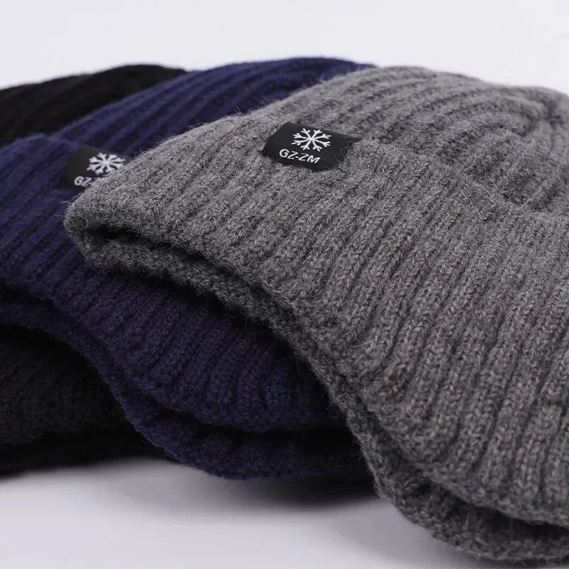 Warm Velvet Knitted Hat for Men and Women with Ear Protection