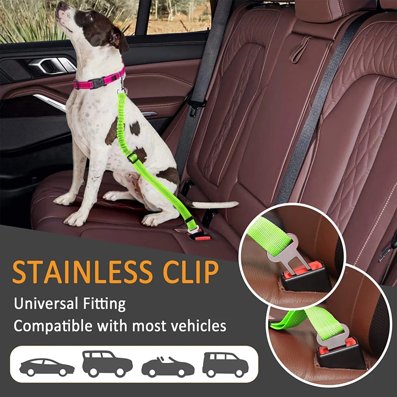 Air Mesh Puppy Pet Dog Car Harness Seat Belt Clip Lead Safety for Travel  Dogs