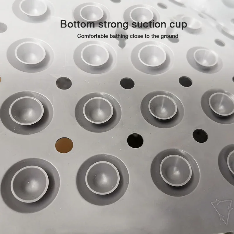 Washable Bathroom Non Slip Pad Suction Cups Anti Mould Foot Massage Area Shower Carpet Stall Floor Mat Bathing Accessories