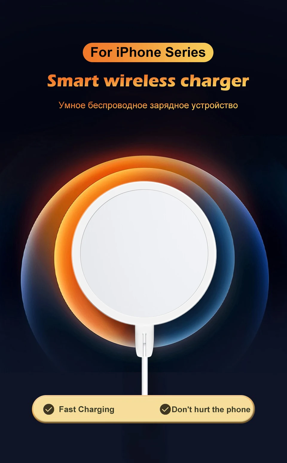 Оригинальное Беспроводное зарядное устройство Apple Magsafe для iPhone ...