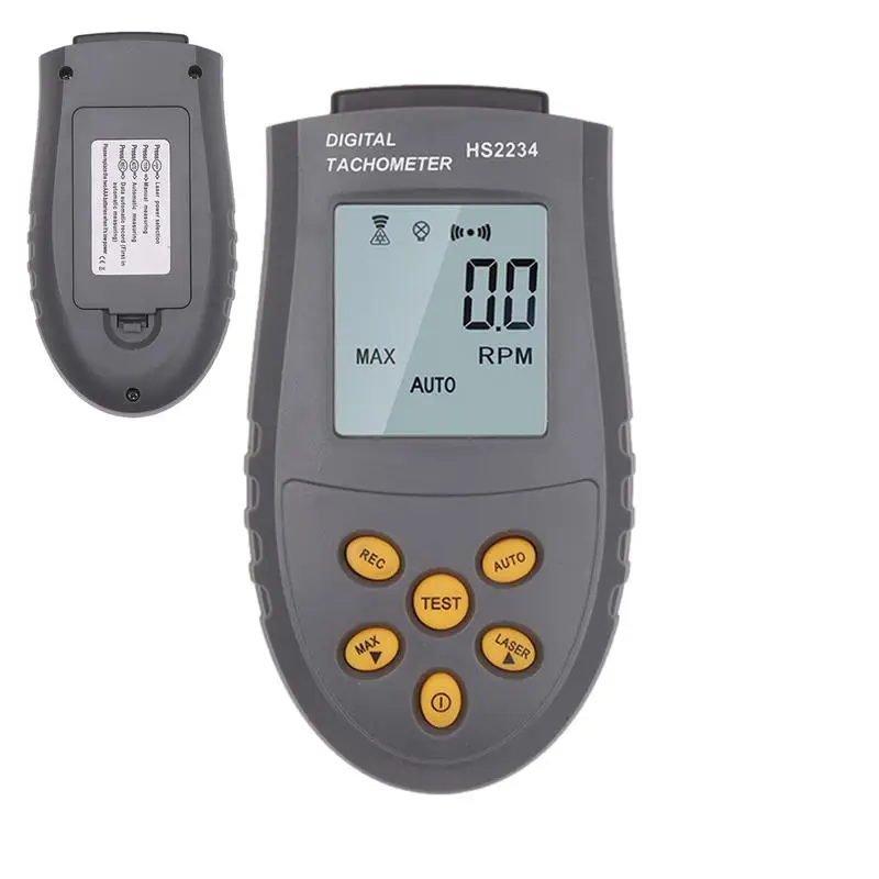 Speed Meter Tool Professional Small Tachometer RPM Tester Motor Speed Meter Gauge Tool Reflective Tapes Digital Photo