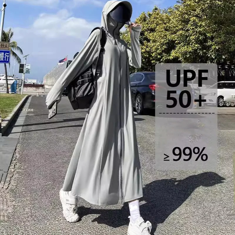 Hiking Jackets Sun Protective Camping Hiking Jacket Men Women Summer Anti-UV Cycling Overall Long Sunscreen Clothing Beach Seaside Sportwear