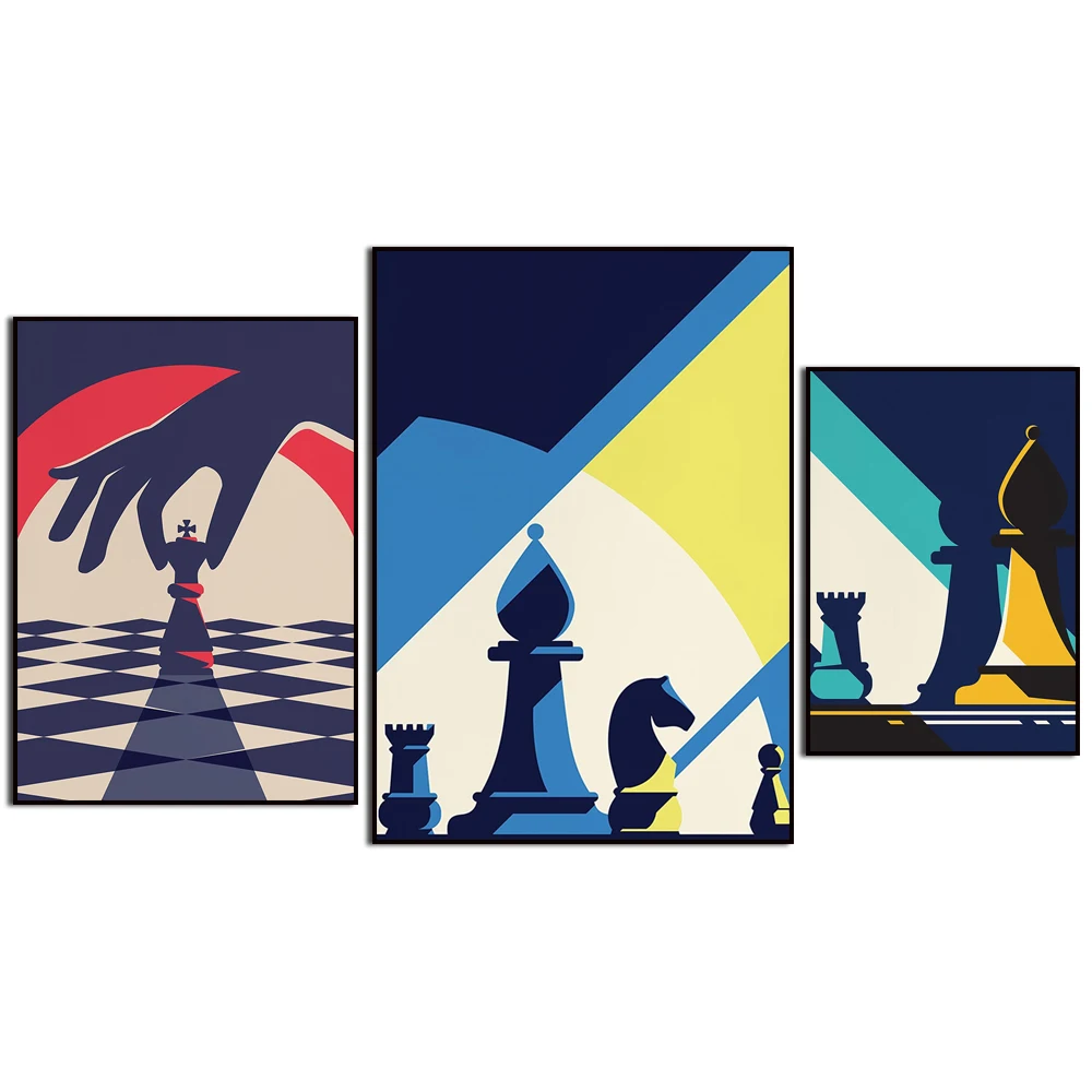 CHESS GAME PIECES Poster Print by Atelier B Art Studio Atelier B Art Studio  - Item # VARPDXBEGSPO62 - Posterazzi