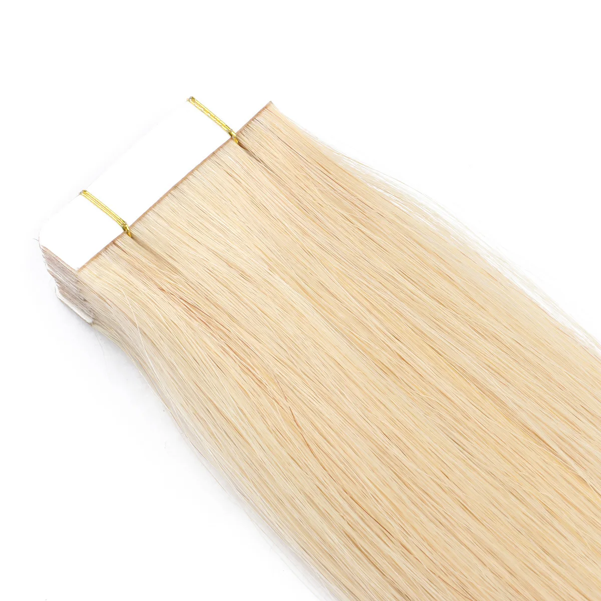 Hair Extensions Honey Blonde #613 Straight Tape in Remy Human Hair