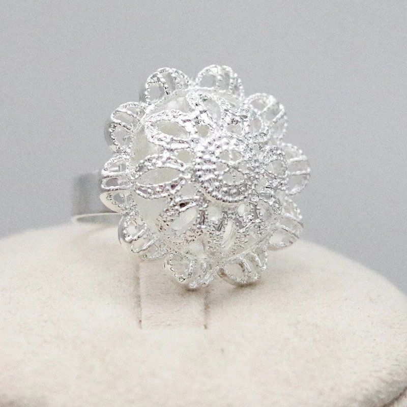 Fashion Hairpin Bridal Jewelry Africa Ethiopian Ring Set Ladies Jewelry Set Silver Chain Necklace Clip Bridal Jewelry