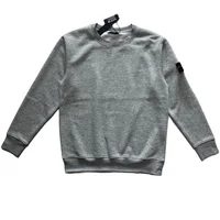 Pull-over Homme 2026 avec Patch Compass, Style Marque de Luxe Italienne, 3 Étiquettes, Col Rond, Coton, Décontracté, Automne 2