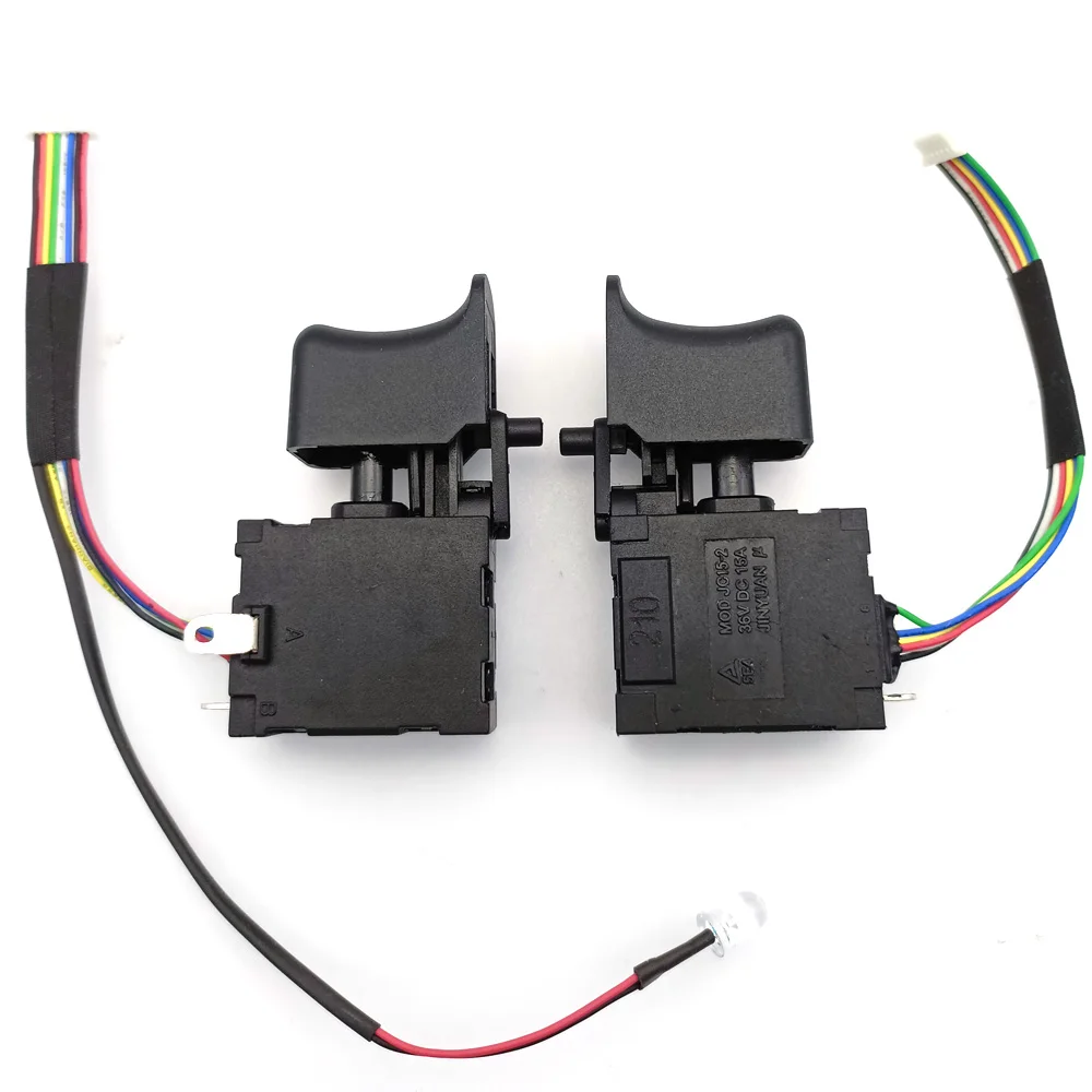 CW/CCW Akku-bohrschrauber Auslöseschalter Schwarz Elektrische Bohrmaschine Schalter Einstellbare Bohrer Geschwindigkeit Controller Bürstenlosen Für FA2-16/1WEK