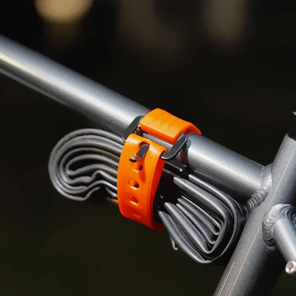 Set of 2 Soft Rubber Straps for Cycling and Gear Securing - 50cm & 70cm